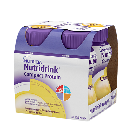 Изображение товара Нутридринк Компакт Протеин банан 125 мл 4 шт для взрослых