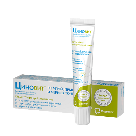 Изображение товара Циновит Крем-гель для проблемной кожи туба 35 мл 1 шт