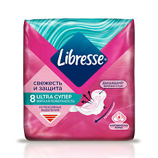 Купить Libresse Ultra Super с мягкой поверхностью 8 шт цена