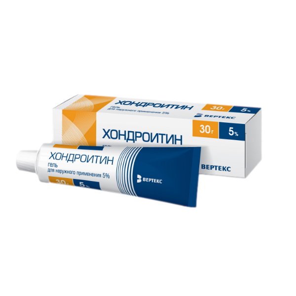 Хондроитин-Вертекс Гель Для Наружного Применения 5 % 30 Г 1 Шт.
