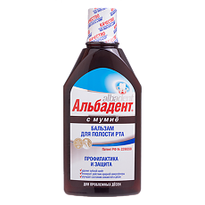 Купить Альбадент бальзам для полости рта с мумие 400 мл 1 шт цена