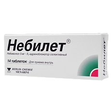 Купить Небилет таблетки 5 мг 14 шт цена