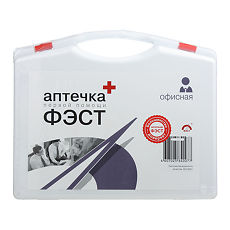 Изображение товара Аптечка первой помощи ФЭСТ для оснащения рабочих кабинетов, учреждений и организаций футляр-полистирол №5.1 1 шт