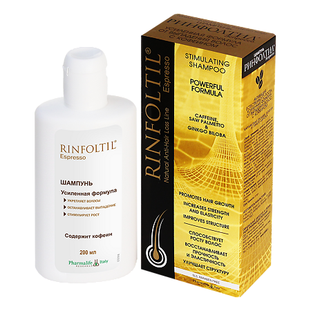 Изображение товара Ринфолтил Эспрессо Усиленная формула шампунь от выпадения волос с кофеином 200 мл 1 шт