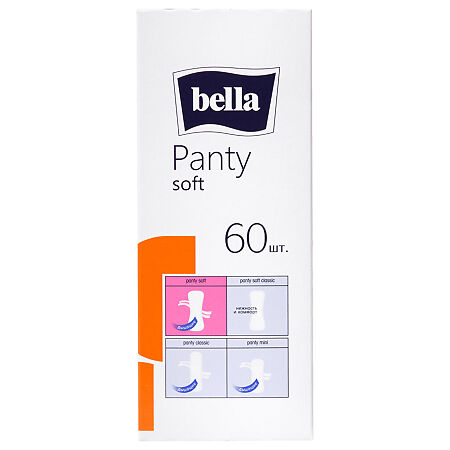 Bella Прокладки Panty soft ежедневные 60 шт