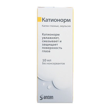 Изображение товара Глазные капли Катионорм для увлажнения и защиты глаз 10 мл