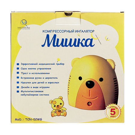 Ингалятор Детский P3 компрессорный, мишка, без сумки 1 шт