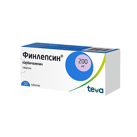 Финлепсин таблетки 200 мг 50 шт