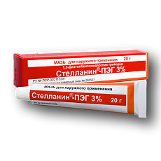 Купить Стелланин-ПЭГ мазь для наружного применения 3 % туба 20 г 1 шт цена