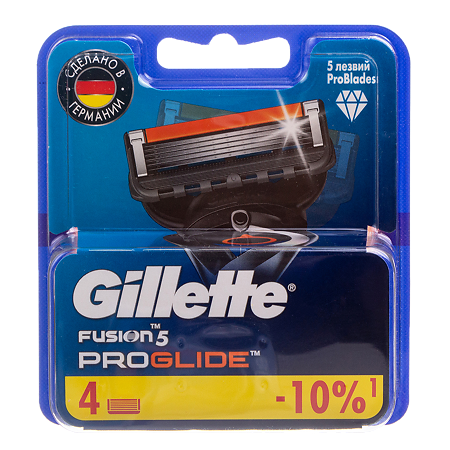 Gillette Proglide Сменные кассеты 4 шт