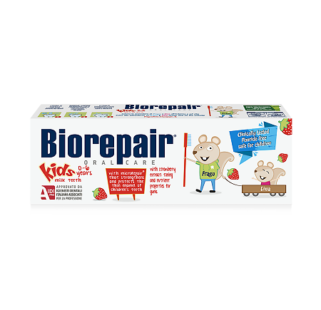 Изображение товара Biorepair Kids зубная паста со вкусом земляники для детей 50 мл