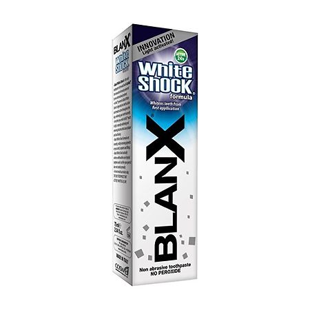Blanx Зубная паста White Shock Blue Formula белый шок отбеливающая 75 мл 1 шт