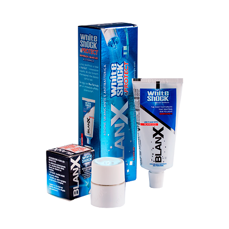 Blanx Зубная паста White Shock+BlanX LED белый шок отбеливающая+со светодиодной крышкой 1 уп