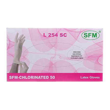 Перчатки смотровые латексные нестерильные неопудренные р.S 100 шт