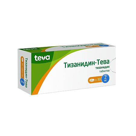 Тизанидин-Тева таблетки 2 мг 30 шт