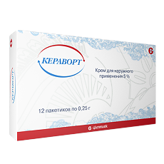 Купить Кераворт крем для наружного применения 5 % 0,25 г пак 12 шт цена