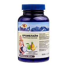 Купить Бромелайн с яблочным уксусом/Bromelain with Apple Cider Vinegar капсулы по 555 мг 90 шт цена