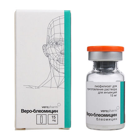 Веро-Блеомицин лиофилизат д/приг раствора для инъекций 15 мг 1 шт
