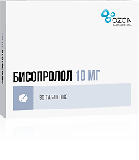 Купить Бисопролол таблетки покрыт.плен.об. 10 мг 30 шт цена