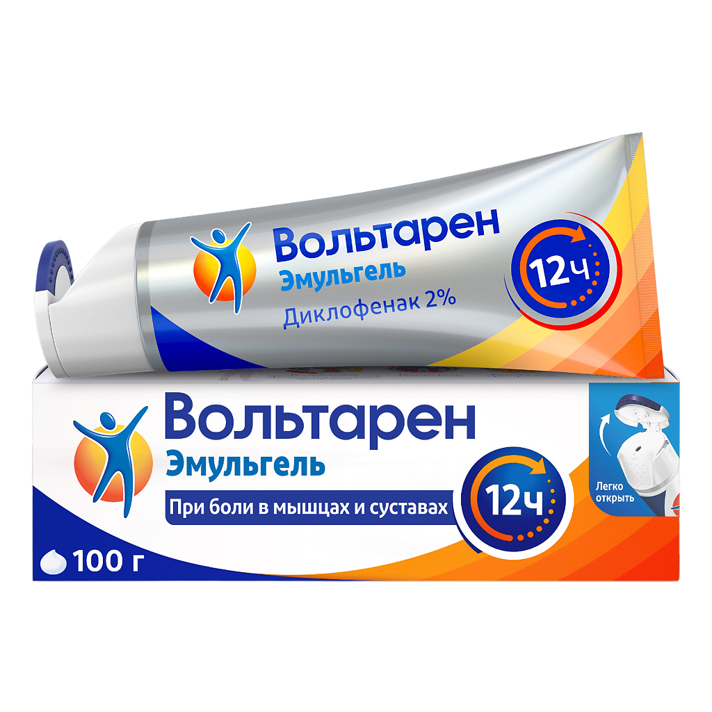 Вольтарен Эмульгель Гель Для Наружного Применения 2 % 100 Г 1 Шт.