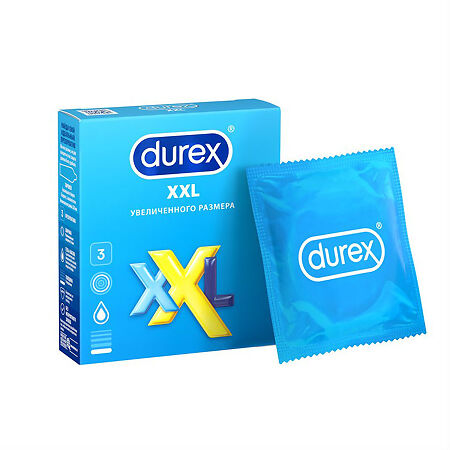 Презервативы Durex XXL увеличенного размера 3 шт