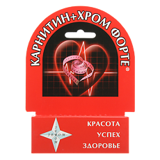 Купить Карнитин+хром форте таблетки массой 350 мг 30 шт цена