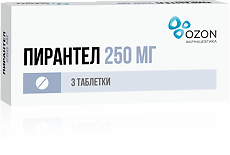Купить Пирантел таблетки 250 мг 3 шт цена