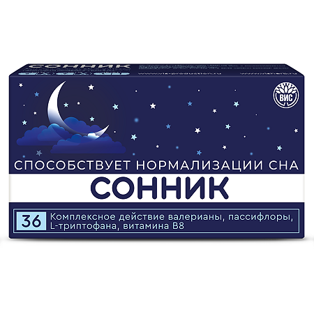 Сонник / Sonnik капсулы по 0,3 г 36 шт