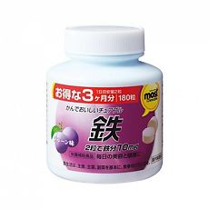 Изображение товара Орихиро/Orihiro Железо со вкусом сливы жевательные таблетки массой 1000 мг 180 шт