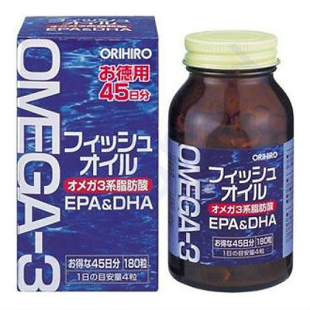 Orihiro Омега-3 капсулы массой 455 мг 180 шт