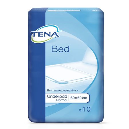 Tena Bed Underpad Normal простыни (пеленки) 60х60 см 10 шт