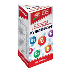 Купить Мультифорт таблетки шипучие массой 4 г 14 шт цена