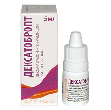 Купить ДексаТобропт капли глазные 1 мг/мл+3 мг/мл фл 5 мл 1 шт цена