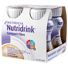 Купить Nutricia Нутридринк Compact Fibre смесь с пищевыми волокнами со вкусом кофе 125 мл 4 шт цена