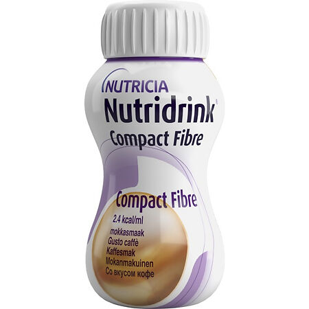 Nutricia Нутридринк Компакт смесь с пищевыми волокнами со вкусом кофе 125 мл 4 шт