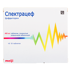 Изображение товара Спектрацеф таблетки покрыт.плен.об. 400 мг 10 шт
