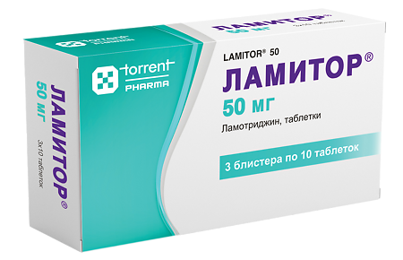 Ламитор таблетки 50 мг 30 шт