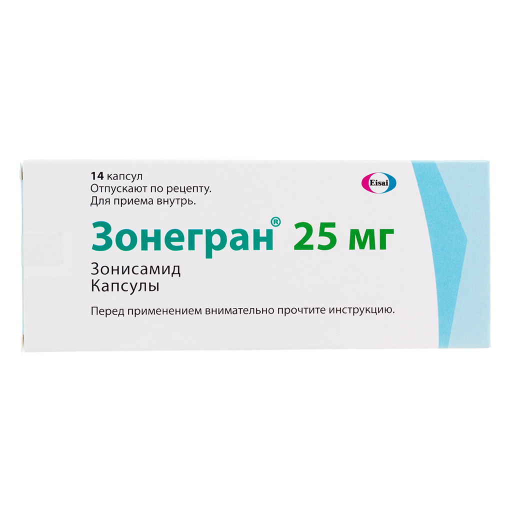 Зонегран капсулы 25 мг 14 шт - купить, цена и отзывы, Зонегран капсулы 25 мг  14 шт инструкция по применению, дешевые аналоги, описание, заказать в  Москве с доставкой на дом