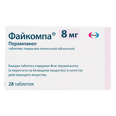 Купить Файкомпа таблетки покрыт.плен.об. 8 мг 28 шт цена