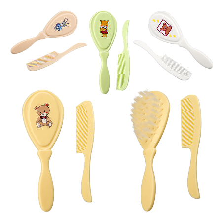 Изображение товара Курносики набор Расческа и щетка для ухода за волосами малыша