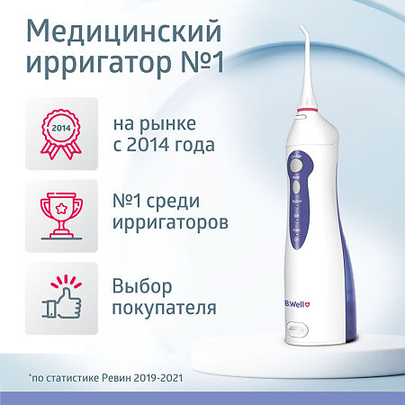 Ирригатор для полости рта B.Well WI-911 портативный 1 шт