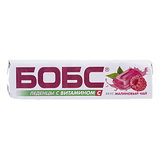 Купить Карамель леденцовая Бобс со вкусом малинового чая массой 3,5 г 1 уп цена