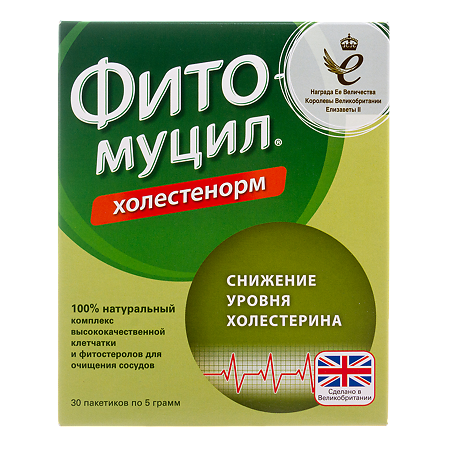 Фитомуцил Холестенорм порошок в пакетиках по 5 г 30 шт