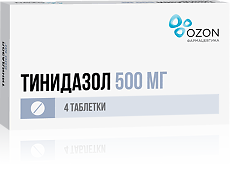 Купить Тинидазол таблетки покрыт.плен.об. 500 мг 4 шт цена