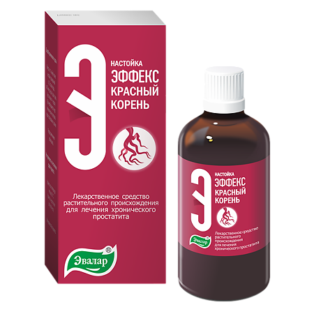 Изображение товара Настойка Эффекс Красный корень 100 мл для лечения простатита мужское здоровье