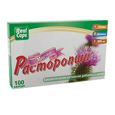 Купить Масло расторопши первый холодный отжим капсулы массой 300 мг 100 шт цена