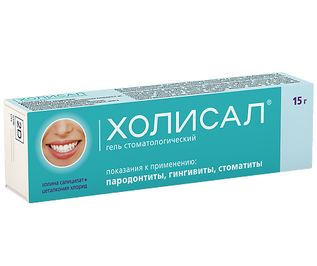 Холисал гель стоматологический 15 г 1 шт