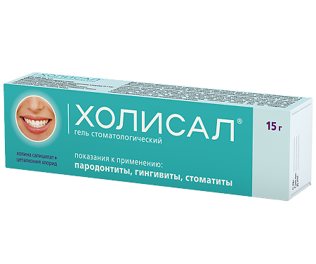 Холисал гель стоматологический 15 г 1 шт