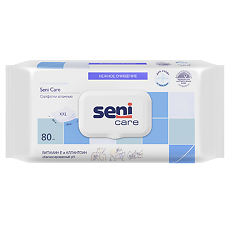 Купить Seni Care салфетки влажные с витамином Е и аллантоином 80 шт цена