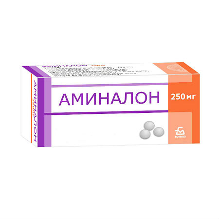 Аминалон таблетки покрыт.об. 250 мг 100 шт